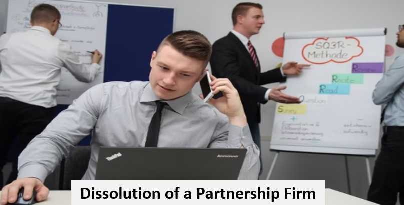 Dissolution of a partnership firm