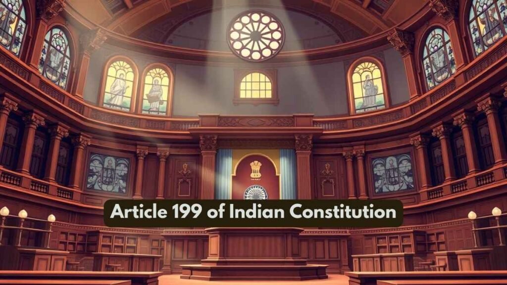 Article 199 of Indian Constitution