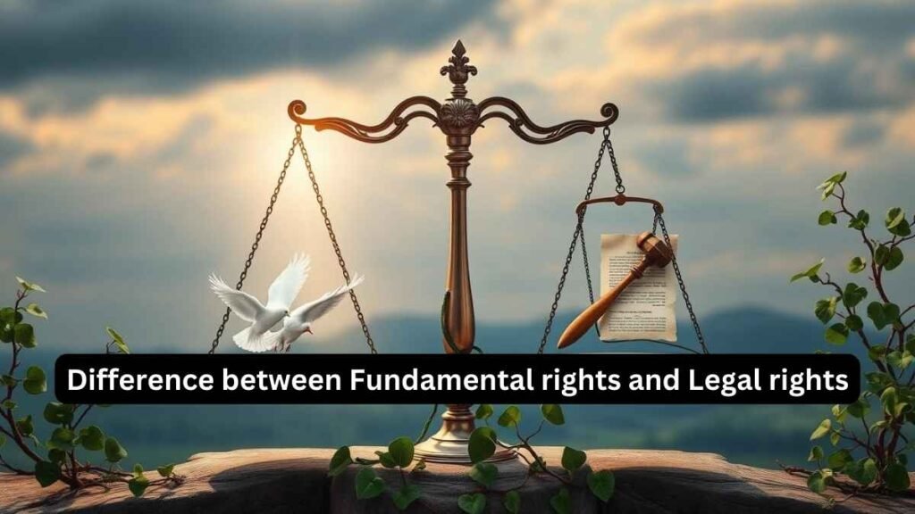 Difference between Fundamental rights and Legal rights