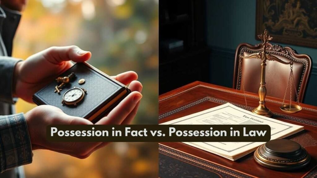 Possession in Fact vs. Possession in Law