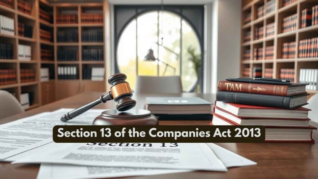 Section 13 of the Companies Act 2013