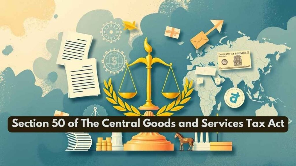 Section 50 of The Central Goods and Services Tax Act