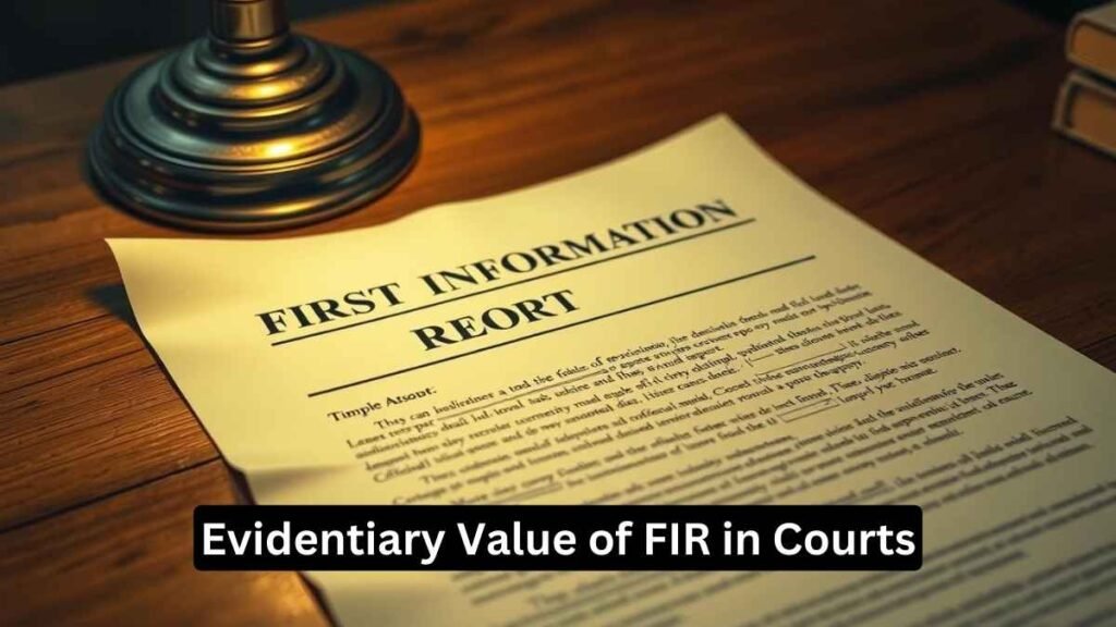 Evidentiary Value of FIR in Courts
